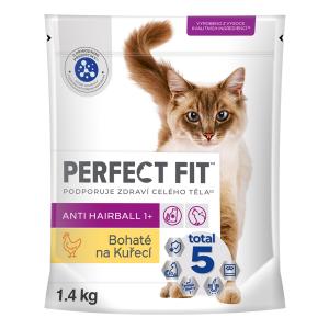 PERFECT FIT granule pro kočky Anti-hairball s kuřecím 1,4 kg
