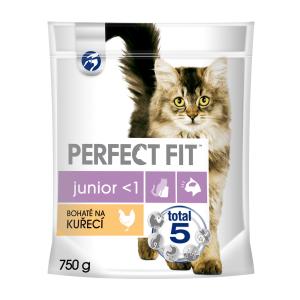 PERFECT FIT granule pro kočky Junior s kuřecím 750 g