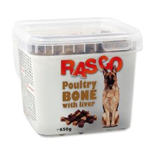 Pochoutka RASCO kost drůbeží s játry 2,5 cm 550 g