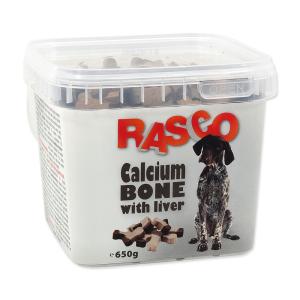 Pochoutka RASCO kost kalciová s játry 2,5 cm 550 g