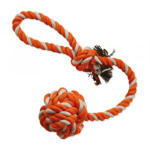 Přetahovadlo DOG FANTASY házecí oranžovo-bílé 45 cm