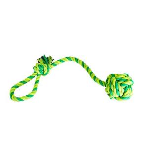 Přetahovadlo HipHop bavlněný míč, sv. zelená, tm. zelená, khaki 58cm