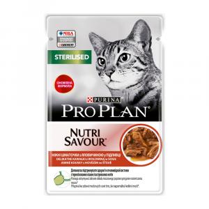 Pro Plan Cat Sterilised hovězí kapsička 26 x 85 g