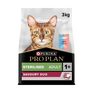 Pro Plan Cat Sterilised treska & pstruh 3 kg