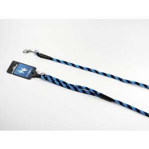 PROFIZOO Vodítko lano SPIRÁLA (6mm x 150cm) černo-modrá