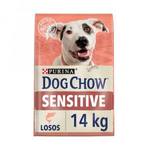 Purina Dog Chow Sensitive losos a rýže 14 kg