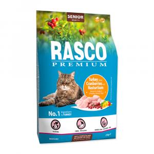 RASCO Premium Cat Kibbles Senior, Turkey, Cranberries, Nasturtium 2 kg