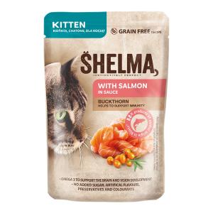 Shelma kapsička pro kotě s lososem a rakytníkem 85 g