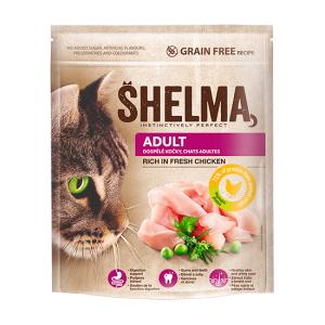Shelma kočka adult s kuřecím grain free 750 g