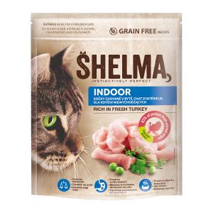 Shelma kočka Indoor s krůtím grain free 750 g
