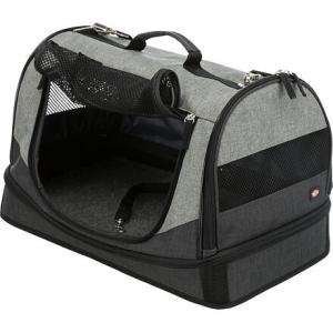 Transportní taška-pelíšek HOLLY 50x30x30 cm nylon, černo/šedá (max 15kg)