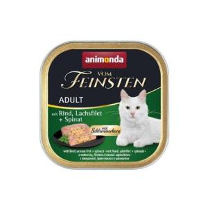 V. Feinsten CORE hovězí, losos filet + špenát pro kočky 100g