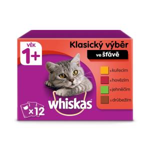 Whiskas kapsička Klasický výběr ve šťávě 12 x 85 g
